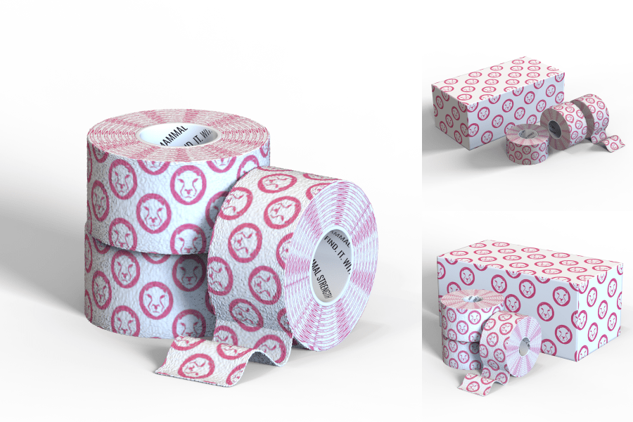 Mammal Tape - 7 - Metre - White/Pink - SPEC 3.0 (3 pack) - Mammal Strength