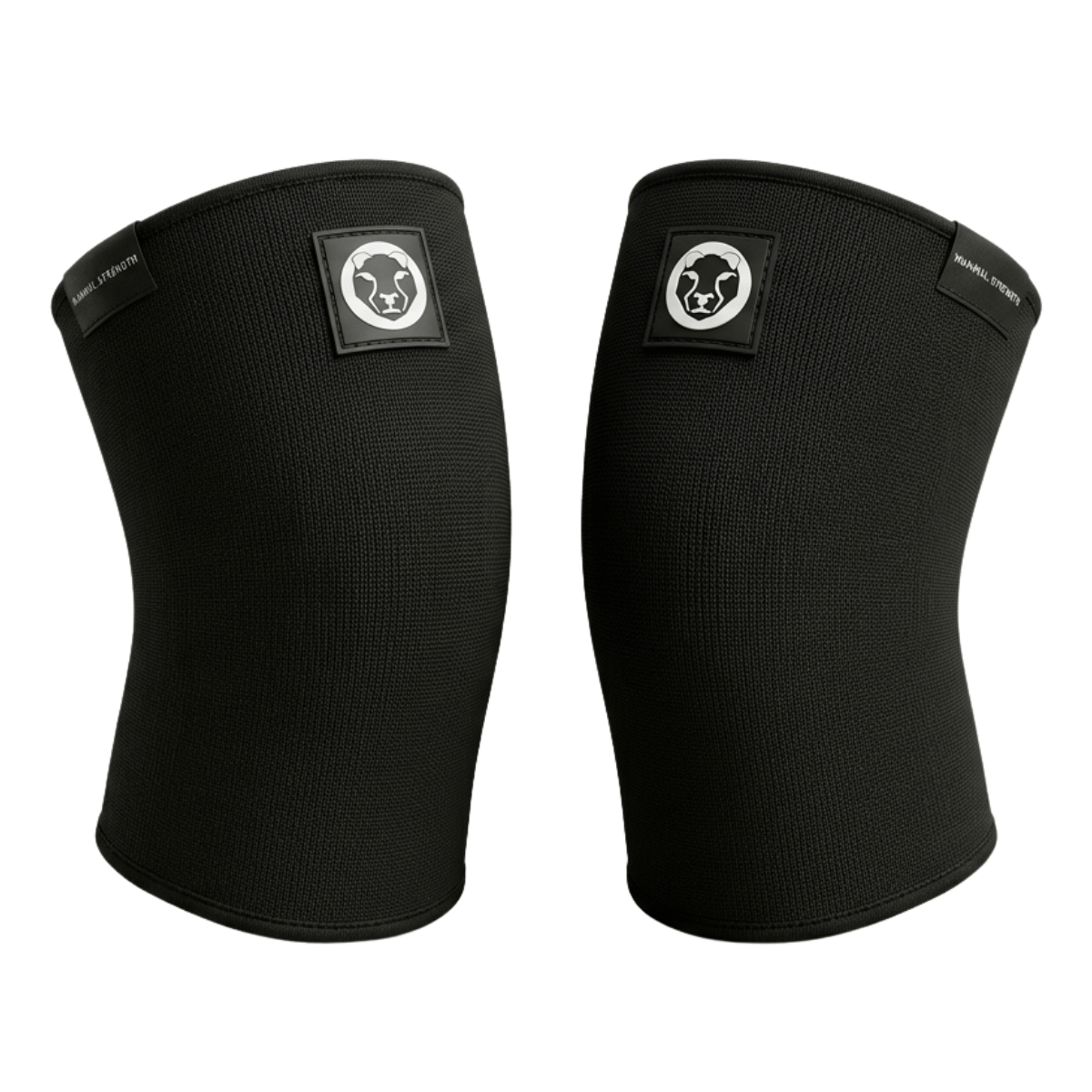 Mammal Strength 3mm double ply knee sleeves black pair weightlifting knee support