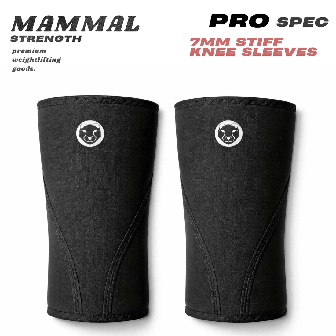 Stiff PRO knee sleeves for maximum support in powerlifting and competition squats – Mammal Strength