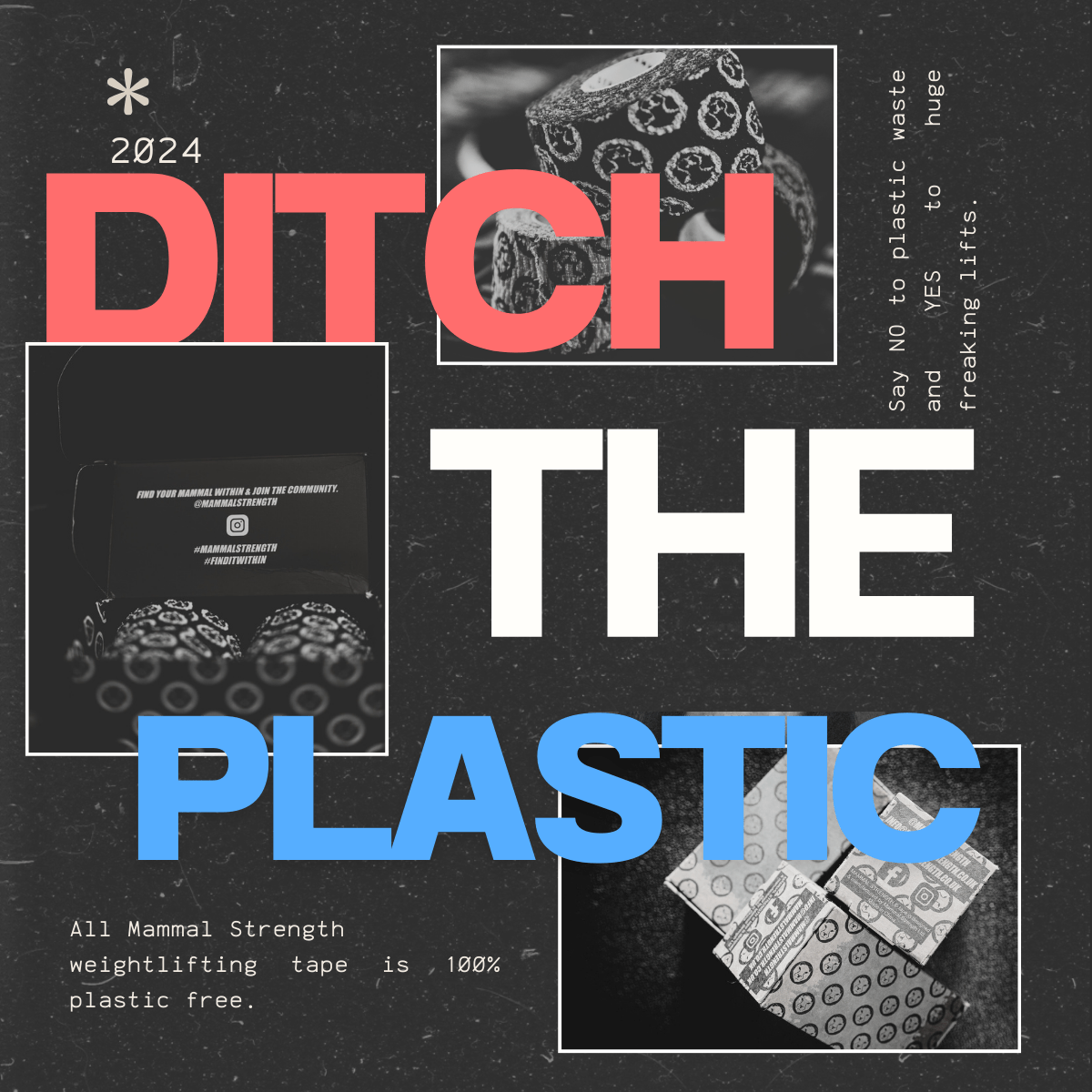 Mammal Tape 2.0 - 5 - Metre Rolls - Thumb & Weightlifting Tape (3 - Pack) (Other International) - Mammal Strength