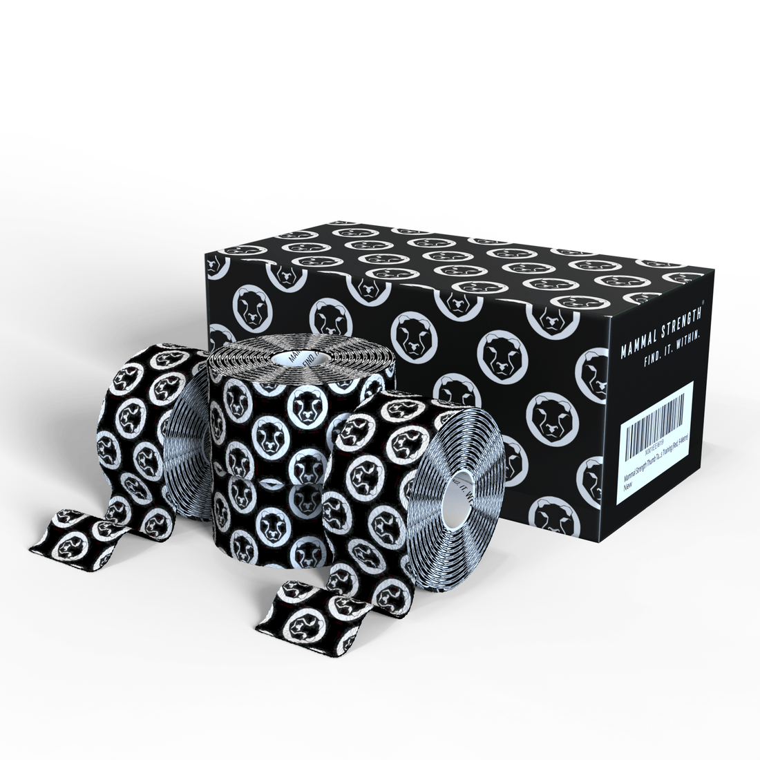 Mammal Tape 2.0 - Black Thumb & Weightlifting Tape - 30ft / 9 - Metre Rolls (4 - Pack) (United States) - Mammal Strength