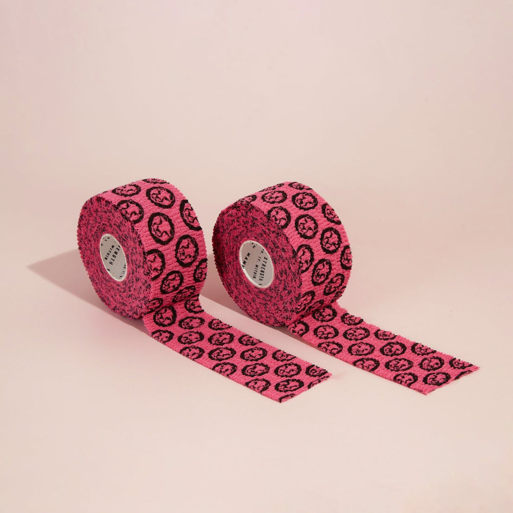 Mammal Tape 3.0 - Pink Thumb & Weightlifting Tape - 30ft / 9 - Metre Rolls (4 - Pack) - Mammal Strength