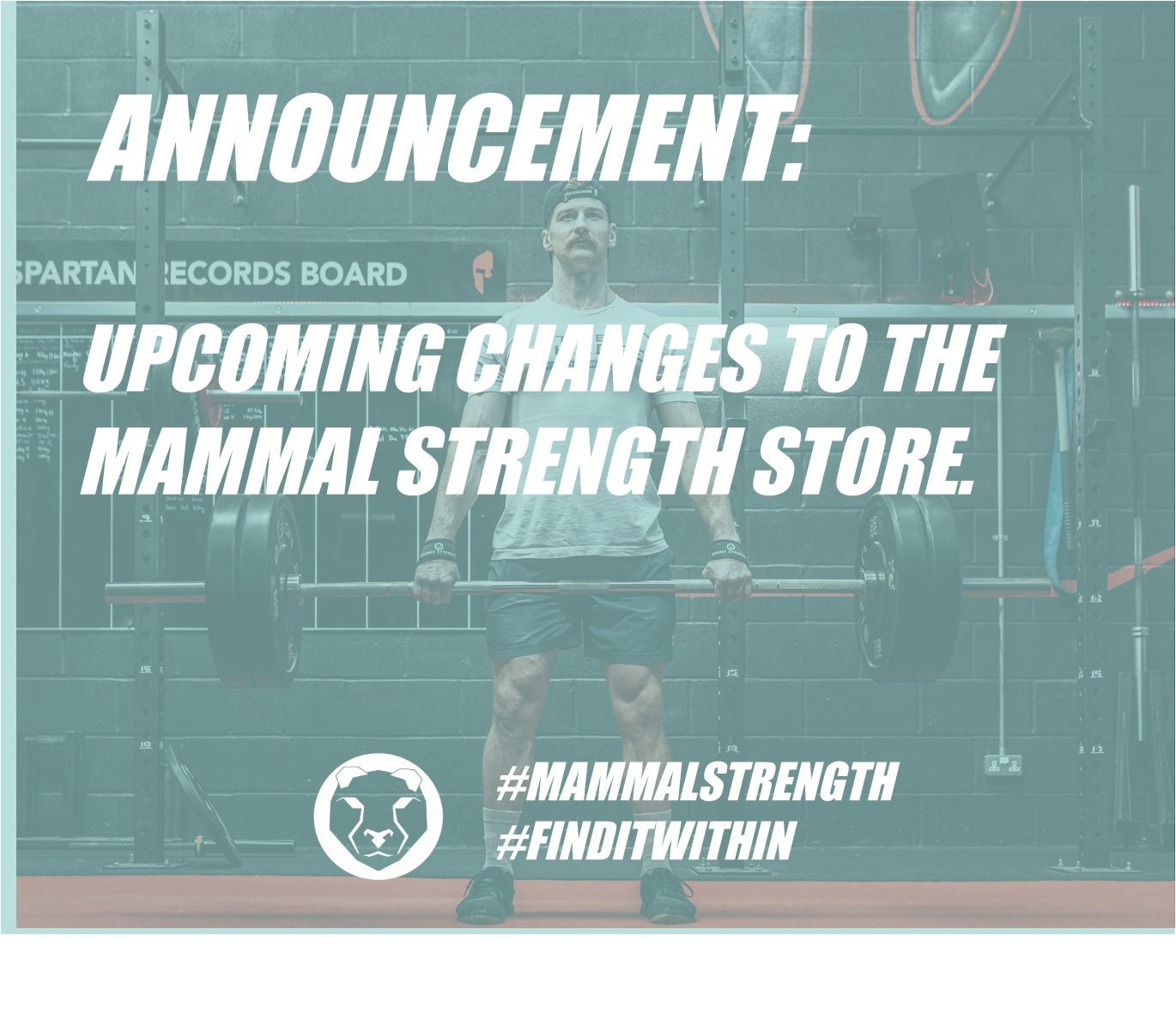 ANNOUNCEMENT: UPCOMING CHANGES TO THE MAMMAL STRENGTH STORE. - Mammal Strength 