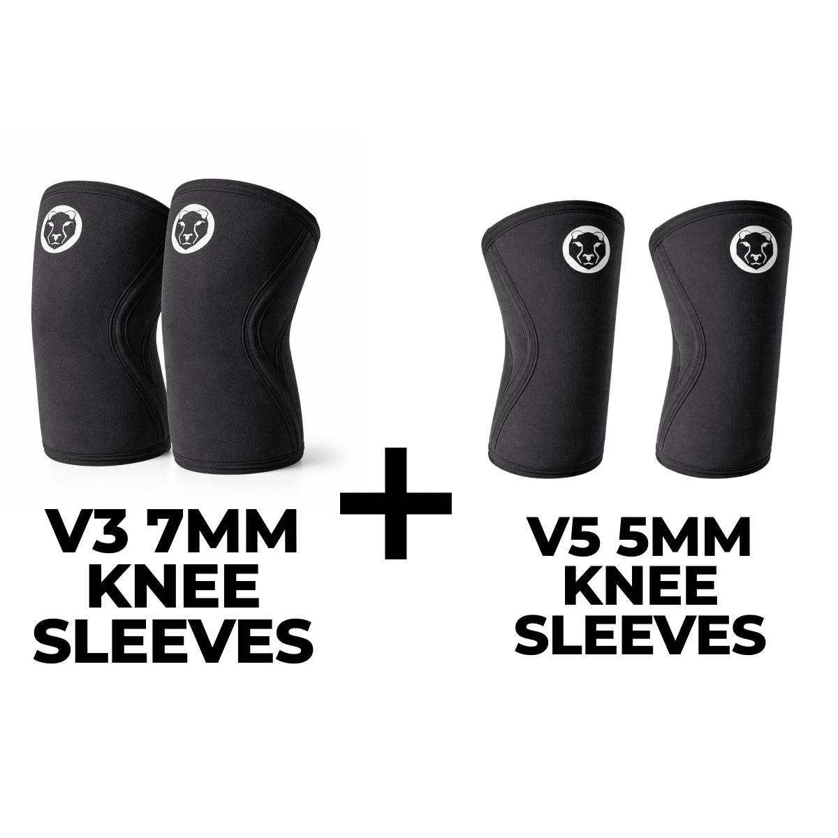V3 sleeve bundle with 7mm knee sleeves and 5mm knee sleeves for CrossFit – Mammal Strength