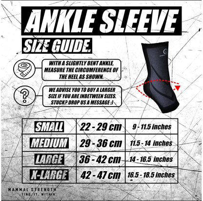 Ankle compression sleeves