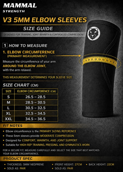 V3 sleeve bundle, knee and elbow sleeves detail image – Mammal Strength
