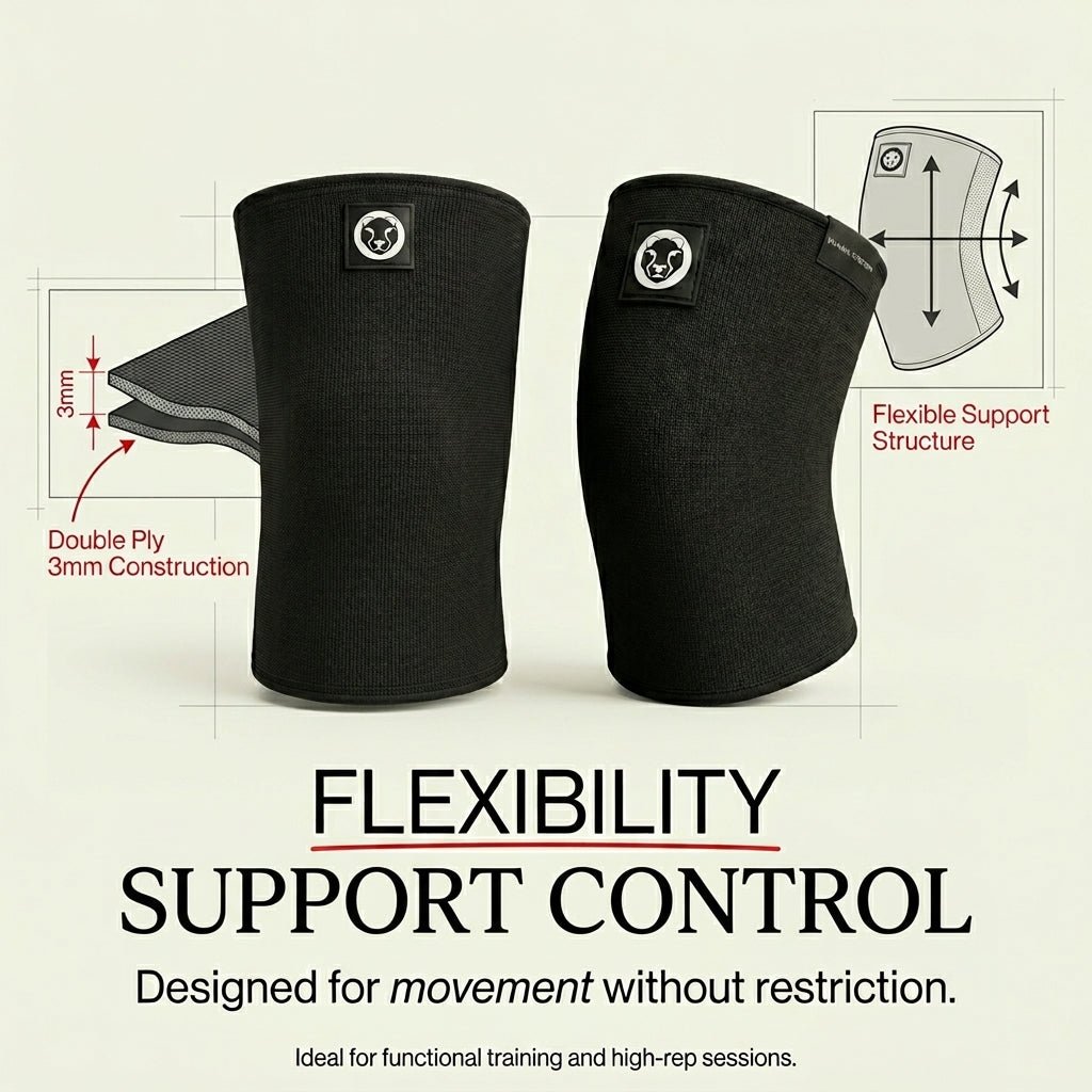 Mammal 3mm Double Ply Knee Sleeves, second product lifestyle shot