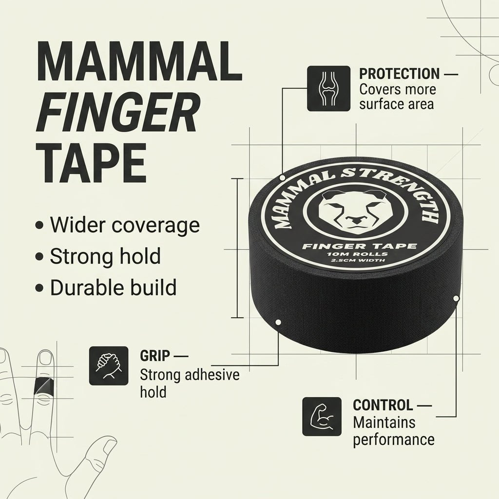 Finger Tape - Zinc Oxide BJJ Tape (10M x 2cm) - Mammal Strength