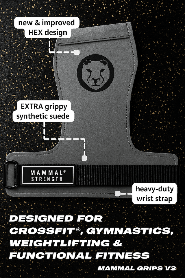 V3 gymnastic hand grips for CrossFit muscle-ups pull-ups and WODs – Mammal Strength
