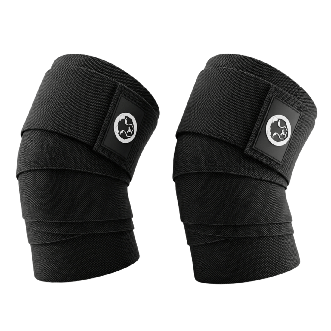 Mammal Strength black knee wraps heavy duty powerlifting knee support wraps pair