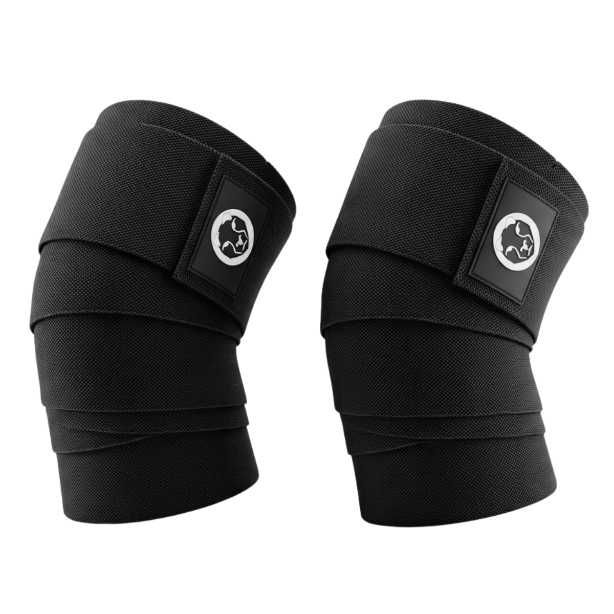 Mammal Strength black knee wraps heavy duty powerlifting knee support wraps pair