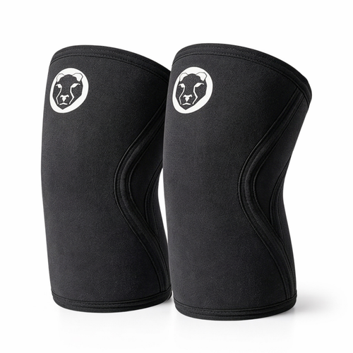 Black Mammal Strength V3 7mm knee sleeves made from neoprene, designed for weightlifting, squats, powerlifting and heavy lower-body training, sold as a pair