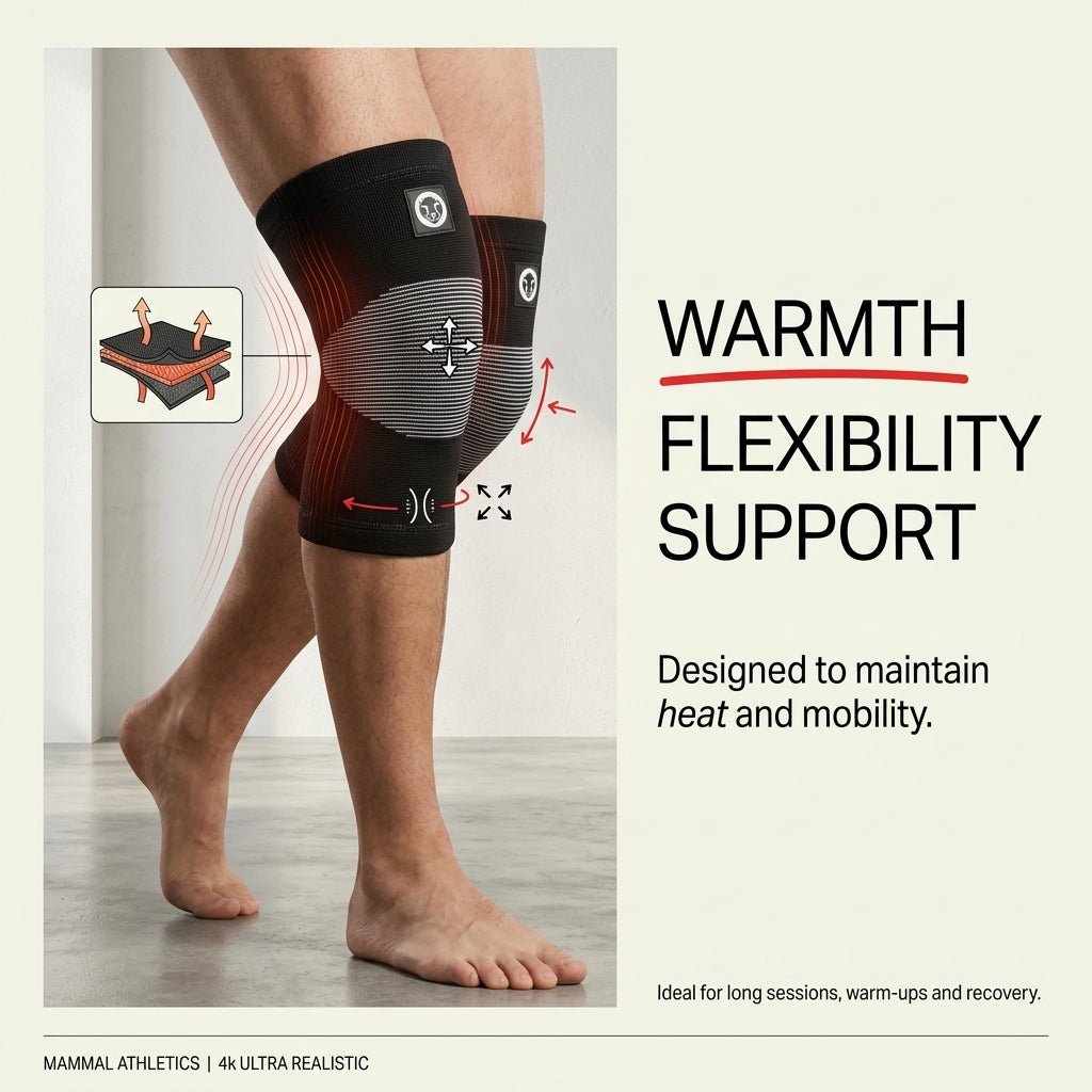 Mammal Thermal Knee Sleeves, performance and warmth graphic