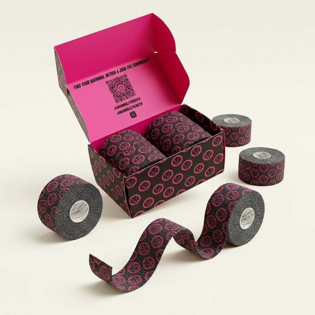 Mammal Tape - 10 - Metre - Black/Pink - SPEC 2.0 (4 pack) - Mammal Strength