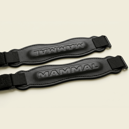 Mammal Strength patella knee straps pair black adjustable knee support straps for gym training and running