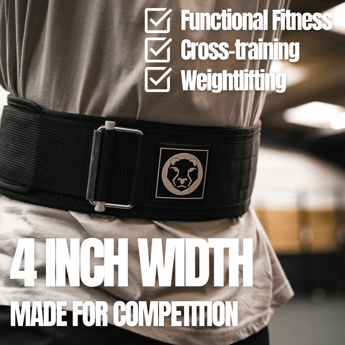 Nylon Weightlifting Belt "4 - Mammal Strength