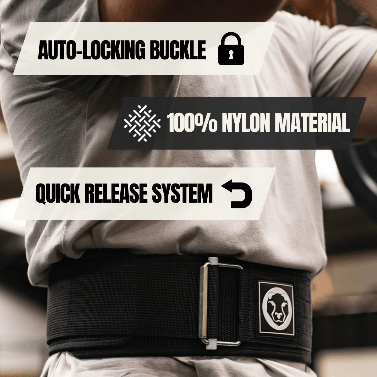Nylon Weightlifting Belt "4 - Mammal Strength