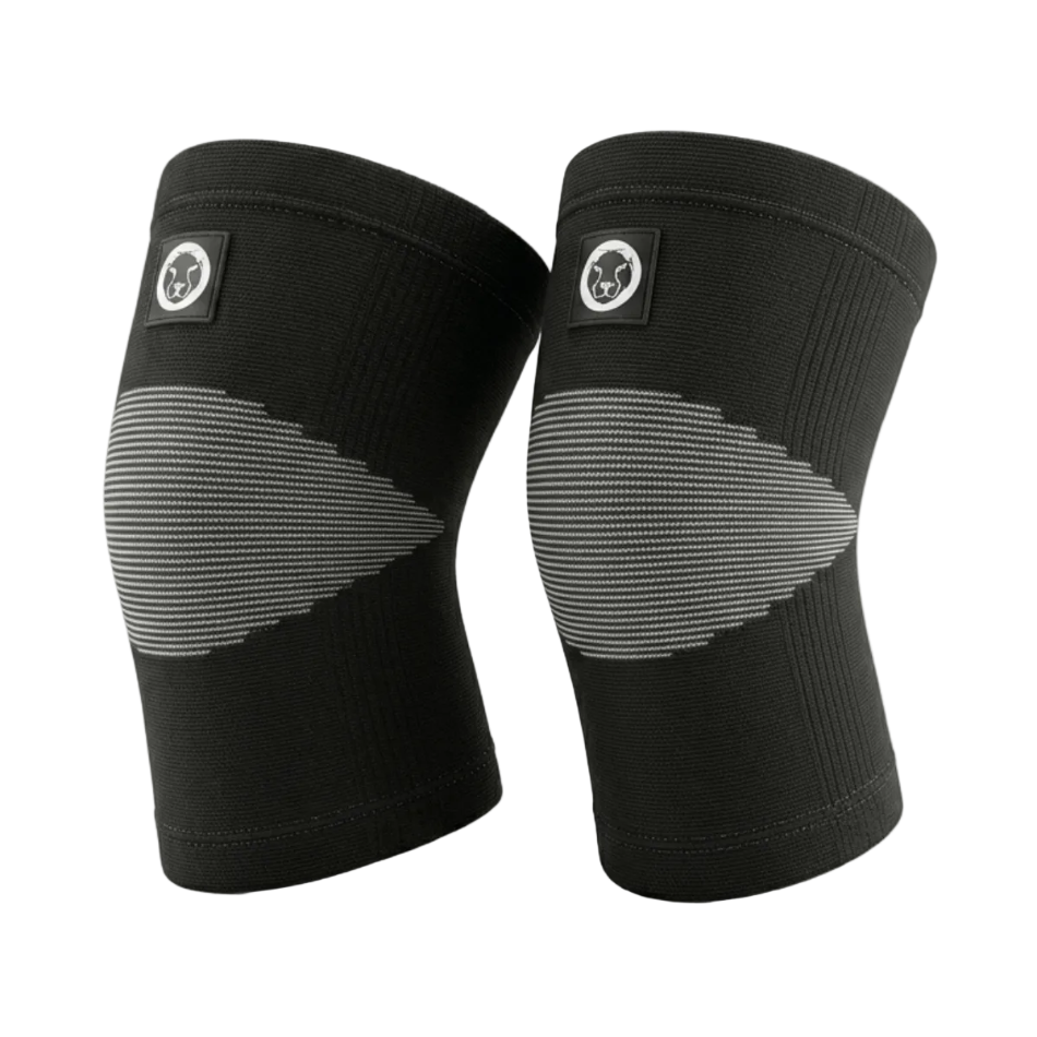 Mammal Thermal Knee Sleeves for training and running – black compression knee supports pair