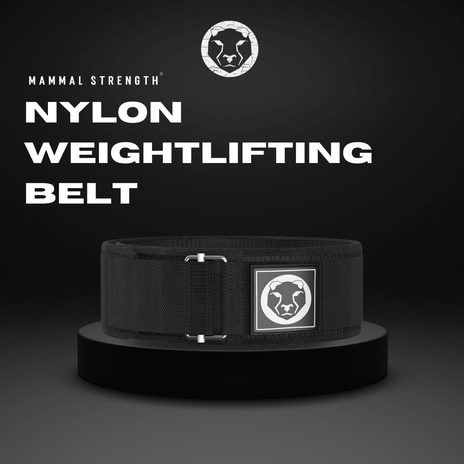 Nylon Weightlifting Belt "4 - Mammal Strength