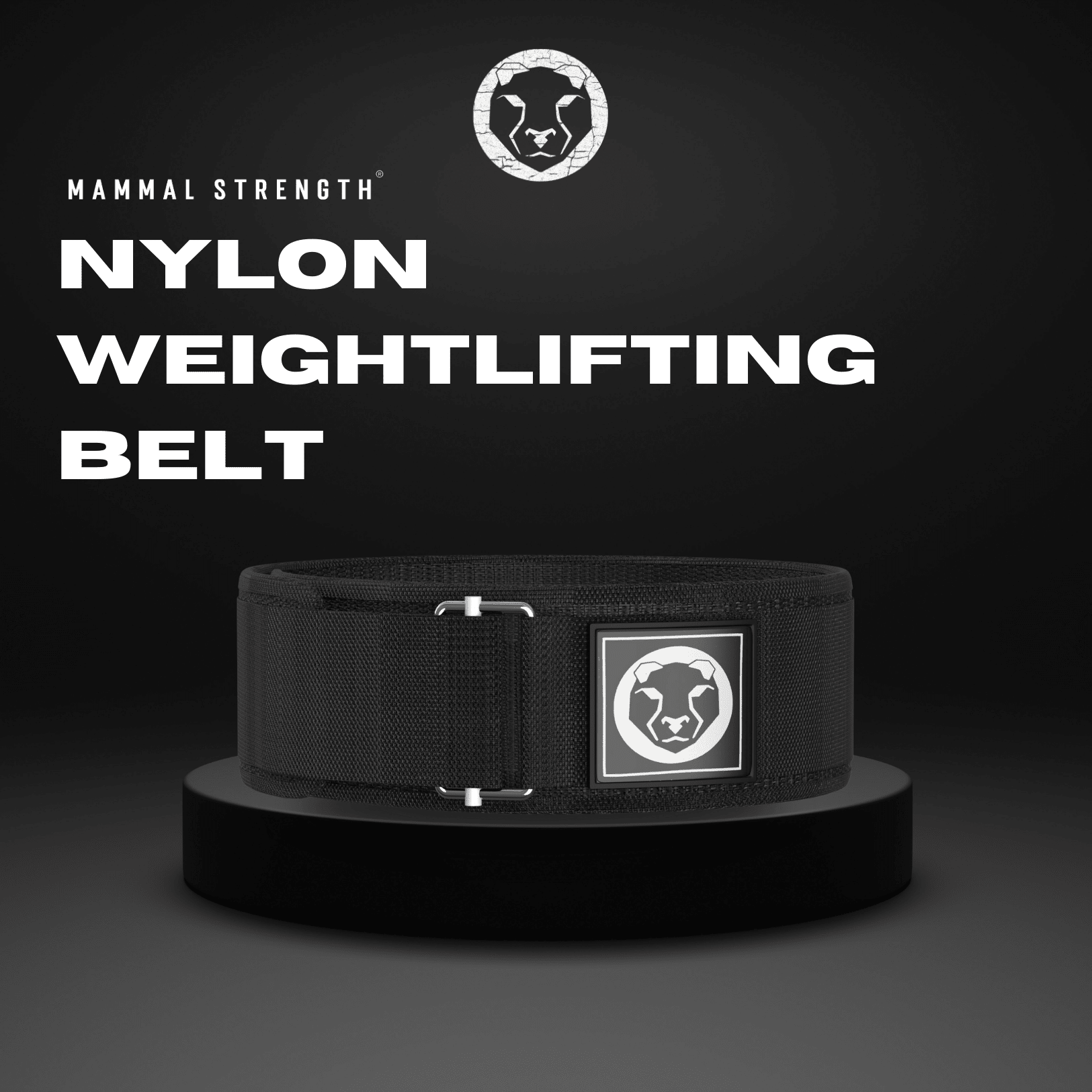 Nylon Weightlifting Belt "4 - Mammal Strength